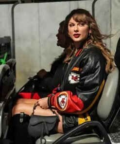 Taylor Swift Chiefs Leather Bomber Jacket Taylor Swift Chiefs Leather Bomber Jacket