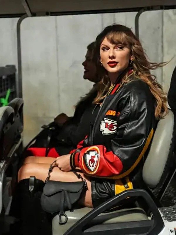 Taylor Swift Chiefs Leather Bomber Jacket Taylor Swift Chiefs Leather Bomber Jacket - Image 5