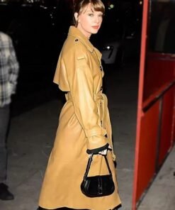 Taylor Swift Leather Trench Coat Taylor Swift Leather Trench Coat