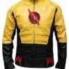 The Reverse Flash Yellow Leather Jacket