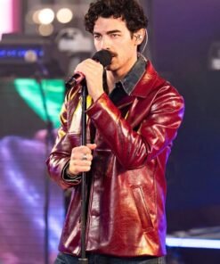 Time Square Performance Joe Jonas Leather Jacket
