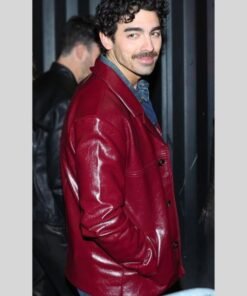 Time Square Performance Joe Jonas Leather Jacket