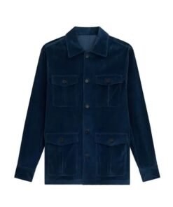 Timothée Chalamet Blue Suede Coat Jacket