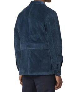 Timothée Chalamet Blue Suede Coat Jacket