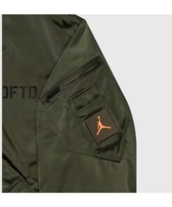UNDEFEATED x Jordan Green Satin Bomber Jacket
