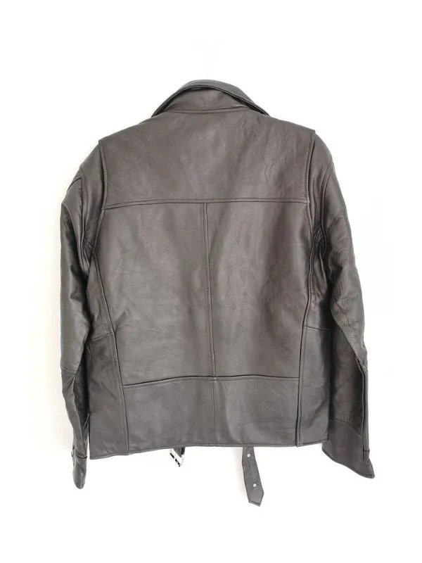 Women's Black Leather Biker Jacket Made Of 100% Real Leather Women's Black Leather Biker Jacket Made Of 100% Real Leather - Image 2