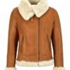 Womens B3 RAF Aviator Shearling Bomber jacket - Sale