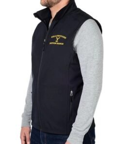 Yellowstone Dutton Ranch Logo Core Soft Shell Vest Yellowstone Dutton Ranch Logo Core Soft Shell Vest