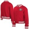 Youth New Era San Francisco 49ers Chenille Applique Jacket Red