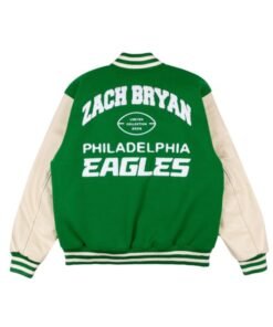 Zach Bryan x Eagles Varsity Jacket Green