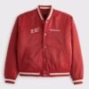 BOGNER Fire+Ice x LoveShackFancy Saelly Ski Jacket Abercrombie Budweiser Varsity Jacket