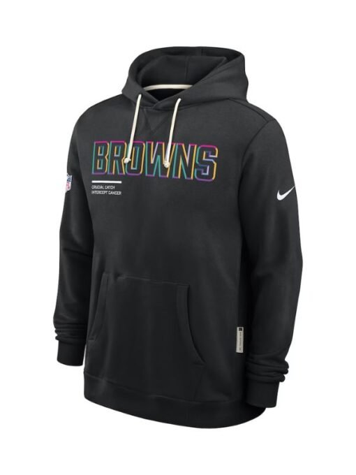 Cleveland Browns 2025 Crucial Catch Hoodie Black