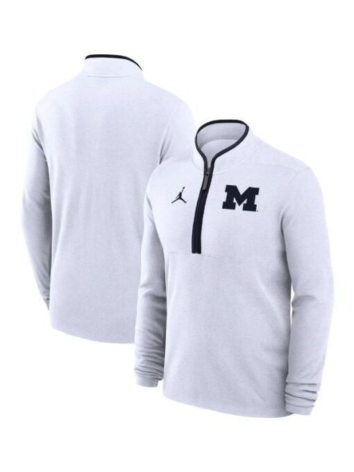 Dusty May Michigan Wolverines Half-Zip Sweatshirt