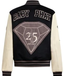 Baby Phat Varsity Jacket Black