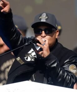 Dave Roberts Dodgers Championship Parade Jacket Black