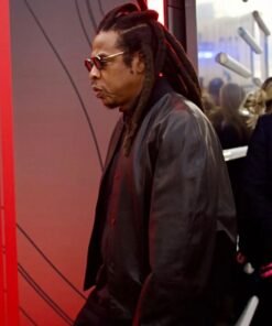 F1 Grand Prix Las Vegas Jay Z Black Leather Jacket