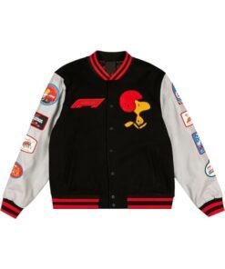 F1 Las Vegas Grand Prix x Peanuts Varsity Jacket