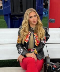 Gracie Hunt Chiefs Jeff Hamilton Leather Jacket
