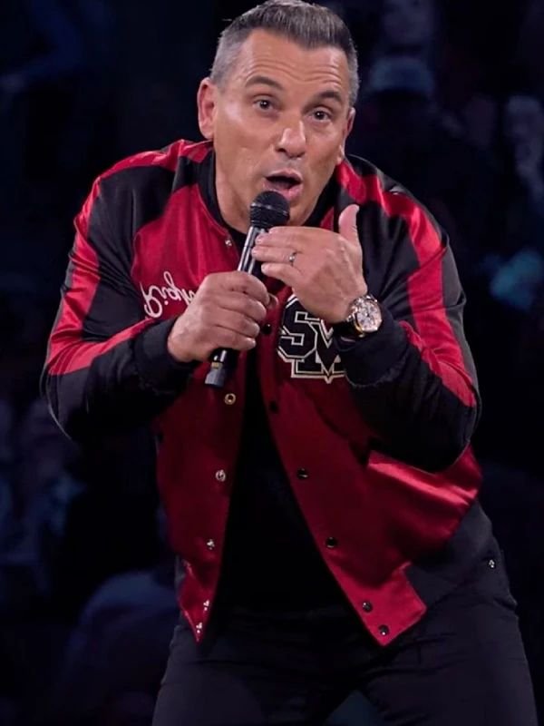 Sebastian Maniscalco It Ain't Right Jacket It Aint Right Sebastian Maniscalco Red Black Jacket