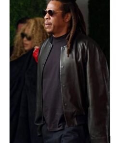 Jay Z F1 Grand Prix Las Vegas Black Leather Jacket