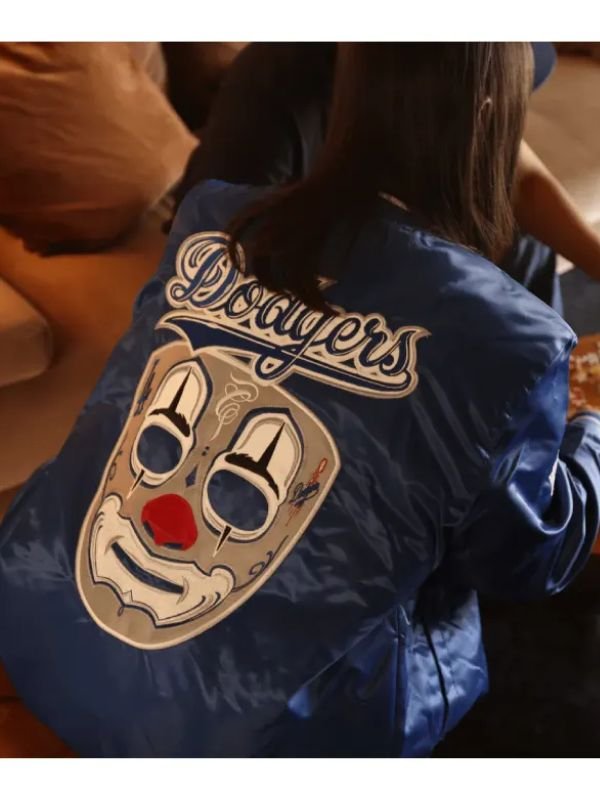 LA Dodgers X Mister Cartoon X Starter Jacket LA Dodgers X Mister Cartoon Jacket Blue