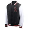 San Francisco 49ers Faux Leather Cropped Puffer Vest Las Vegas Grand Prix Night Racing Bomber Jacket