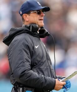 Los Angeles Chargers Jim Harbaugh Black Jacket
