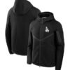 Los Angeles Dodgers Nike Tech Fleece Windrunner Full Zip Hoodie Jacket Black