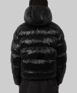 Mens Black Puffer Jacket SUVENE