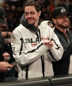 Pete Davidson Monday Night RAW White Leather Jacket