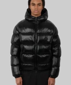 SUVENE Black Puffer Jacket Womens