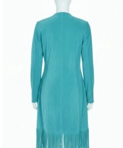 The Voice S28 Reba McEntire Fringe Coat Blue