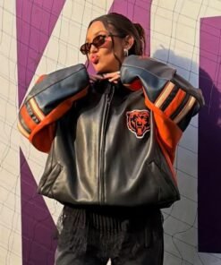 Alannah Davidson Chicago Bears Leather Jacket