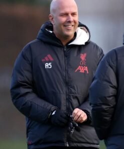 Arne Slot Team Traning Session 2025 LFC Puffer Jacket