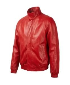 Marty Supreme Timothee Chalamet Red Oversized Leather Jacket