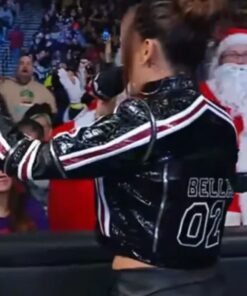 WWE Nikki Bella Leather Jacket Back