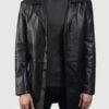 Classmith Black Leather Coat