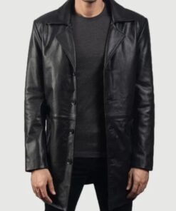 Classmith Black Leather Coat