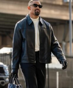 Jalen Hurts Black Leather Jacket