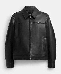 Jalen Hurts Coach Heritage C Lightweight Leather Jacket