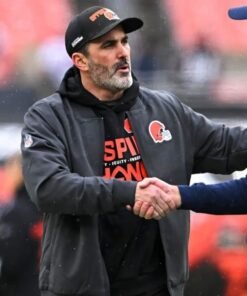 Kevin Stefanski of Cleveland Browns Sideline Bomber Jacket