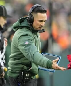 Matt LaFleur Packers Bomber Jacket Matt LaFleur Packers Jacket Green