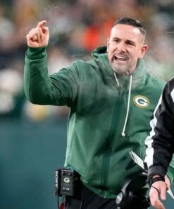 Matt LaFleur Packers Bomber Jacket Matt LaFleur Packers Nike Bomber Jacket Green