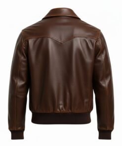 Men’s Elite Heritage Dark Brown Leather Bomber Jacket