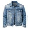 Mens Vintage Blue Trucker Denim Jacket