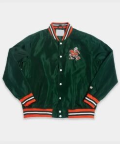 Miami Hurricanes Bomber Jacket Green