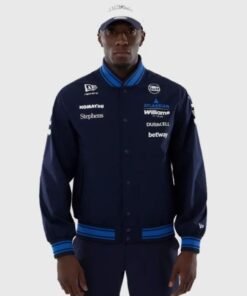 New Era x Atlassian Williams F1 Varsity Jacket Navy
