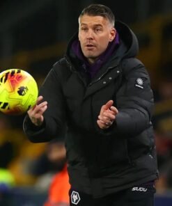 Rob Edwards Wolverhampton Wanderers Hooded Puffer Jacket