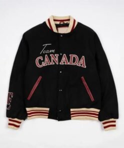 SCA x Hockey Canada Leaf & Legacy Varsity Bomber Jacket