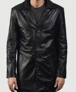 Classmith Black Leather Coat